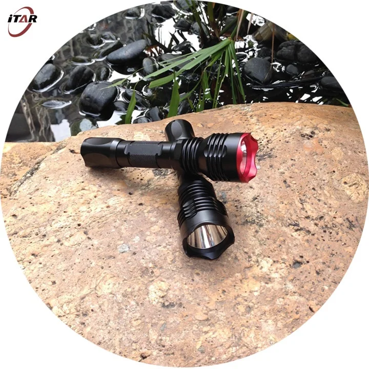 XM-L2 1000 lumens LED rechargeable handheld tactical  flashlight torch