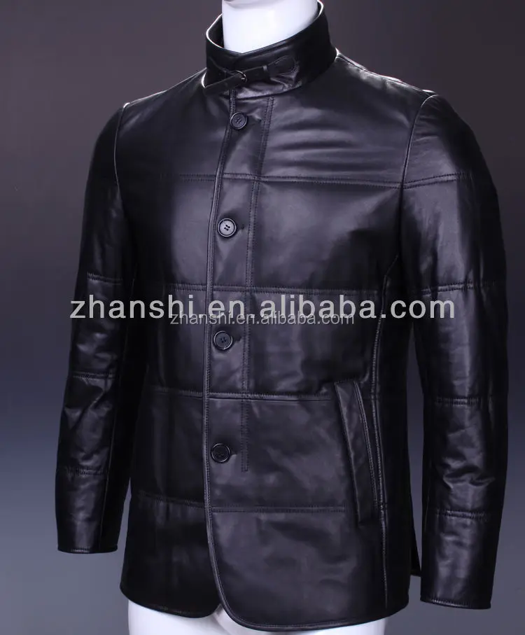 Russian style clothing sheep leather jackets for men