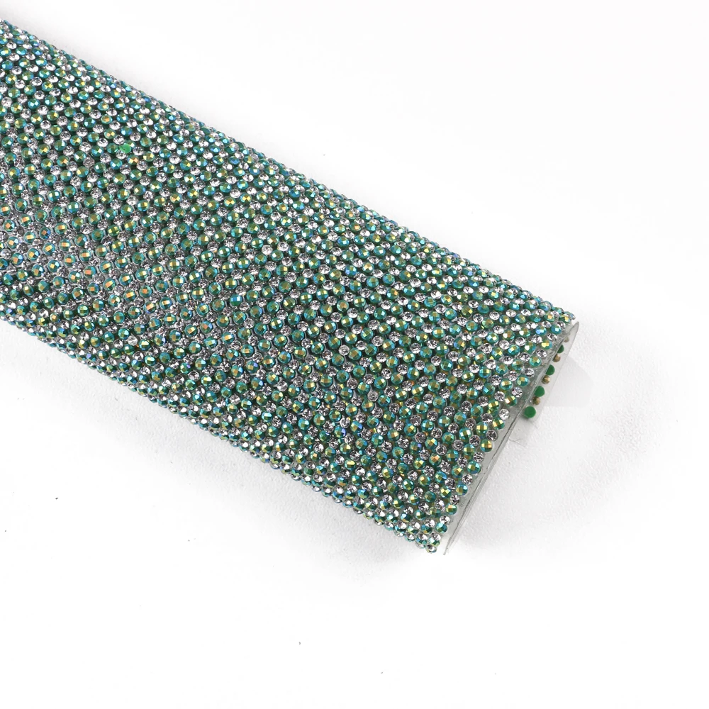 XULIN GTB0202 Hot fix Resin Mesh Sheet Crystal Rhinestone Appliques Wholesale My Rhinestone Transfers Beaded Trim