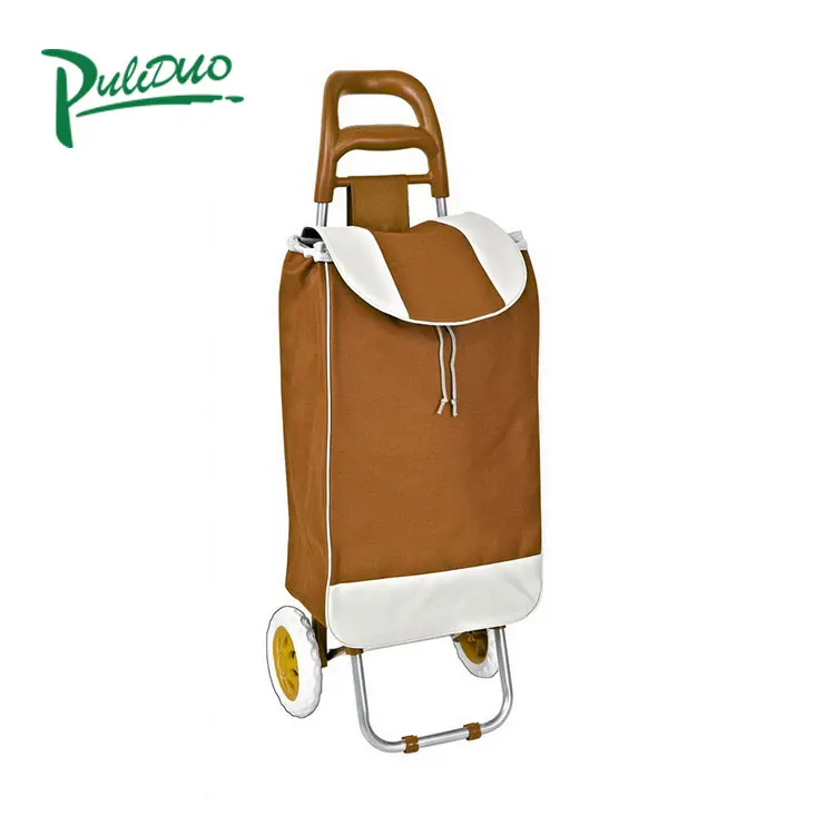 Foldable grocery cartHigh Quality Promotional Shopping Cart Trolley 2 Wheels Foldable Shopping Cart