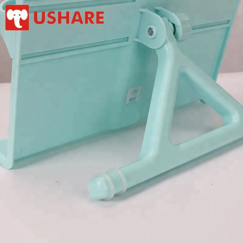 Blue book reading stand book holder in bed height adjustable folding music book stand