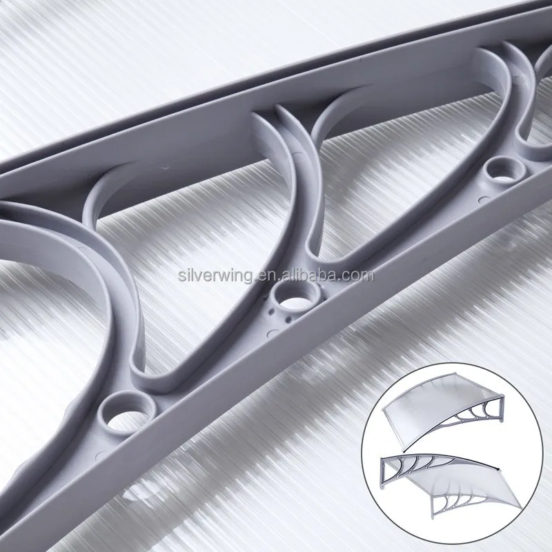 
DIY manual install plastic/Aluminum metal awning fittings for windows and doors 