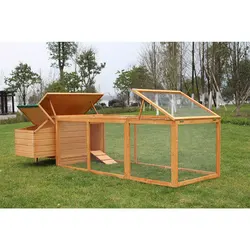 Chicken Coop Cover Extra Large Run Wooden OEM Print Houses Sustainable Double Water-based Painting Not Support Push-up CLASSICS