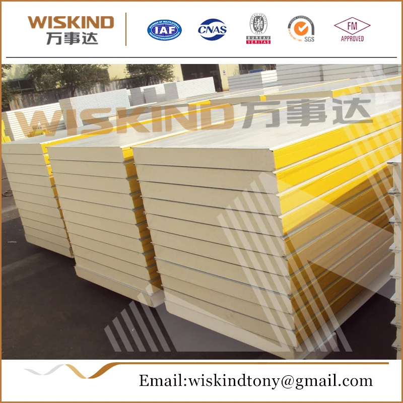 
High quality eps cement sandwich wall panel/polyurethane sandwich panel 