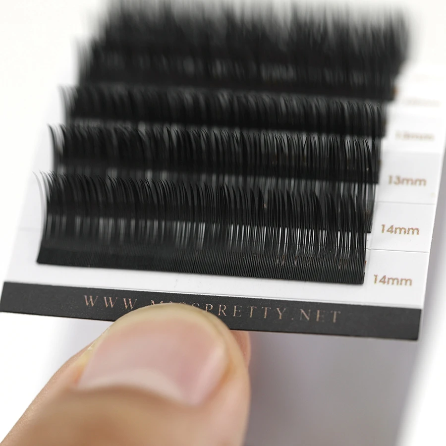 
Free Sample Easy fan mega Russian Volume lashes C D Curl Eyelash Extension 0.07 blooming eyelashes 