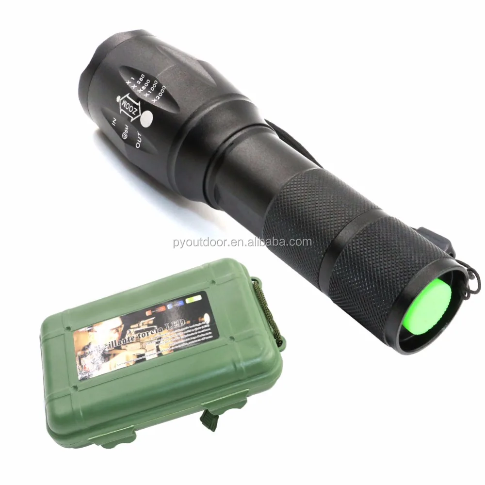 High Power 1000 lumens  Camp Waterproof  IPX5 Flash Light Set Powerful USB Rechargeable  Tactical Torches Flashlights