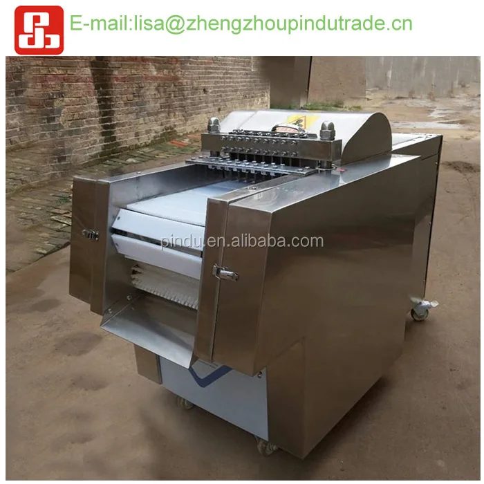 commercial automatic frozen fish meat beef dicer cubing cutting machine