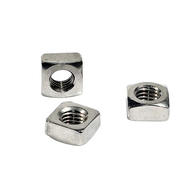 Sandingsheng high quality DIN557 M2.5/M3 nickel plating square nut