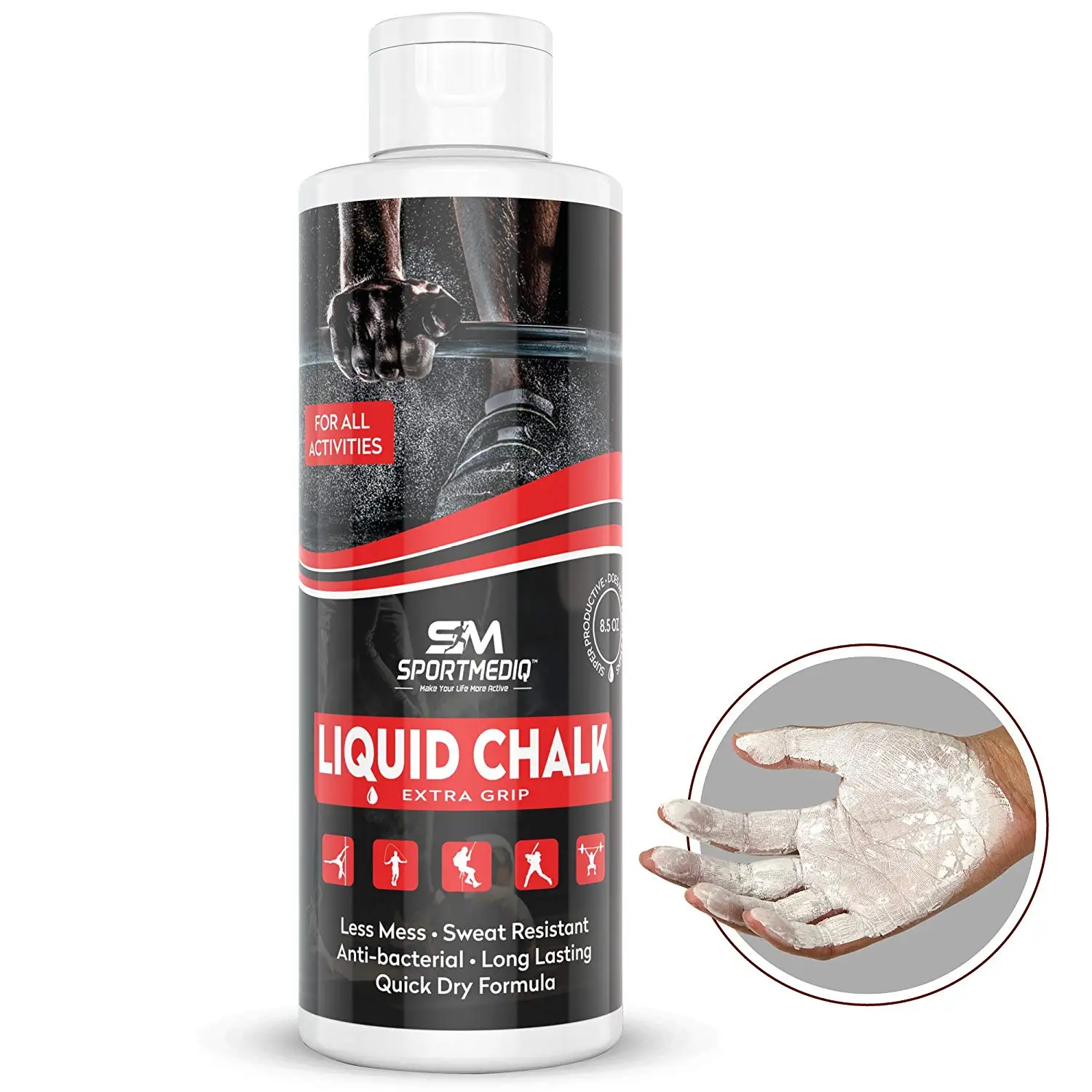 Details about  Mega-Grip Liquid Chalk 250ml Bottle Gym Gymnastics Weight Lifting Hand Grip x3