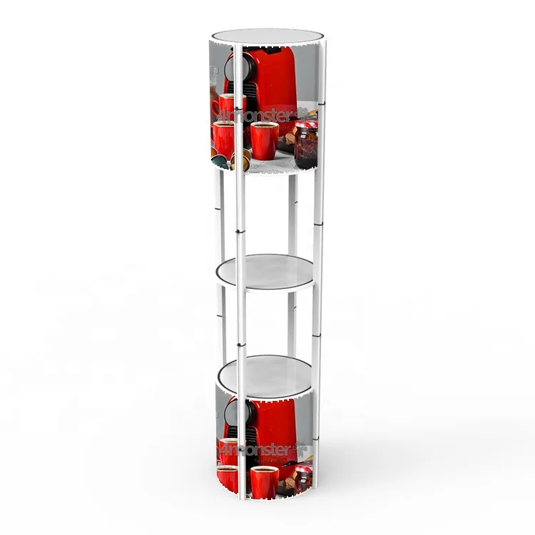 Portable Aluminum Trade Show Spiral Twist Tower Display