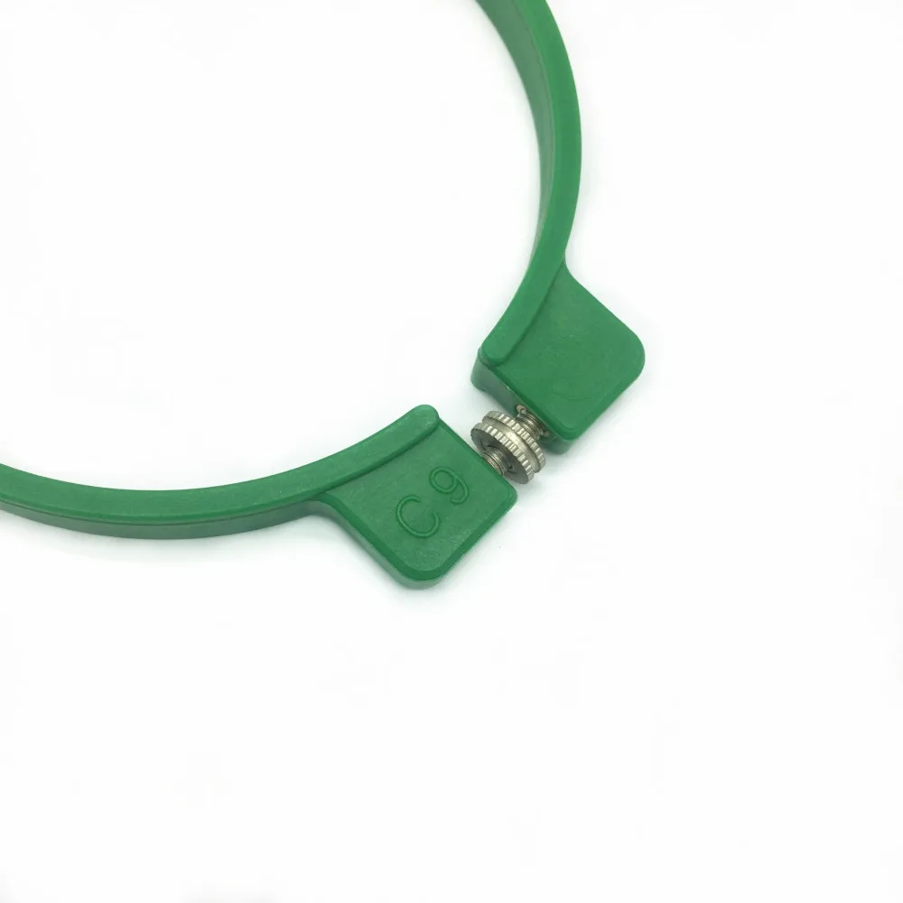 Tajima Green Plastic Embroidery Hoops Frames Brackets 9cm in Size 35.5cm in Length Tubular Frame