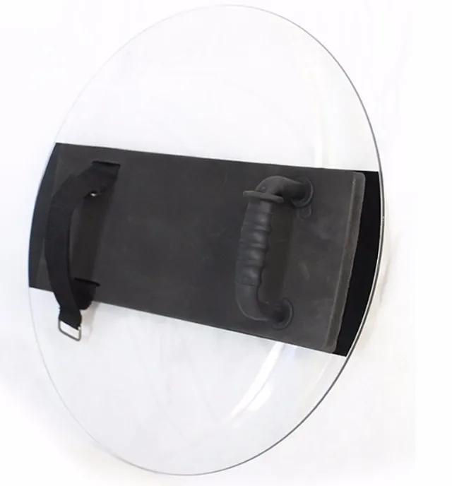 High quality Diameter:550mm Transparent Polycarbonate riot round shield