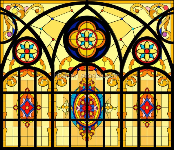 Supply for stained glass window wardrobe decoration tempered glass