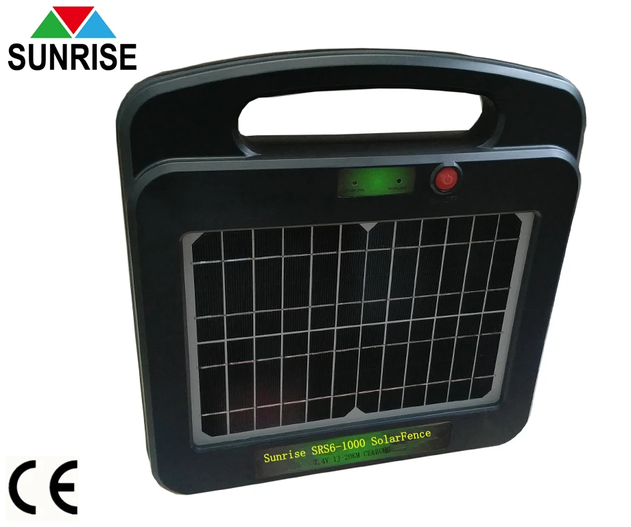 
Solar and lithium battery electric fence energizer 