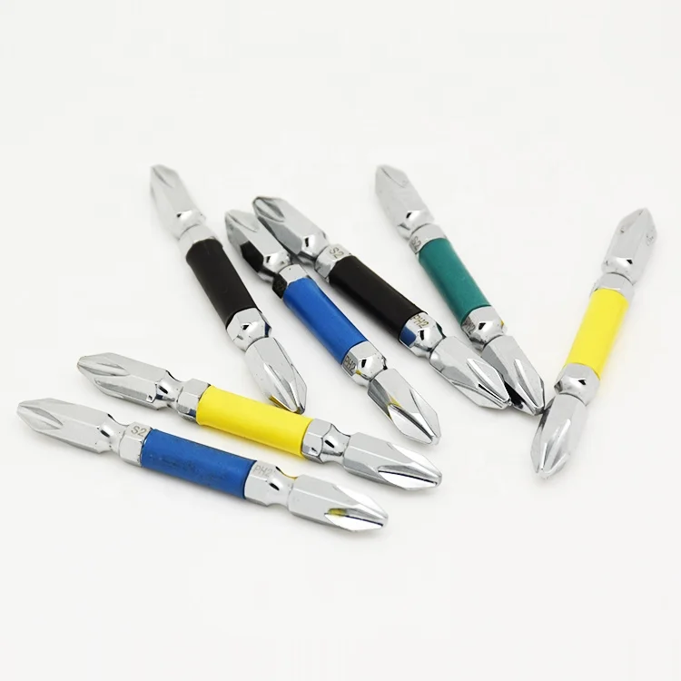 Hot Selling Customized Magnetic Set S2 Steel Screw Driver Bits color ring