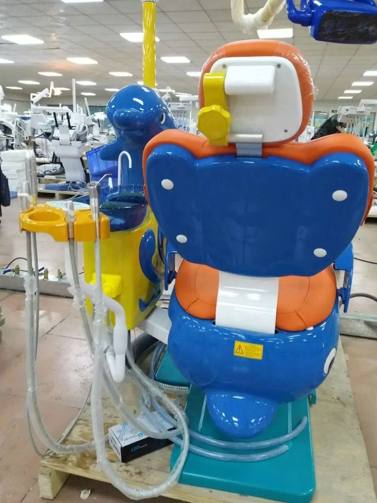 
Cute Dolphin Blue Cartoon Children Kids Dental Treatment Electric Dental Chair Unit DTC-326 