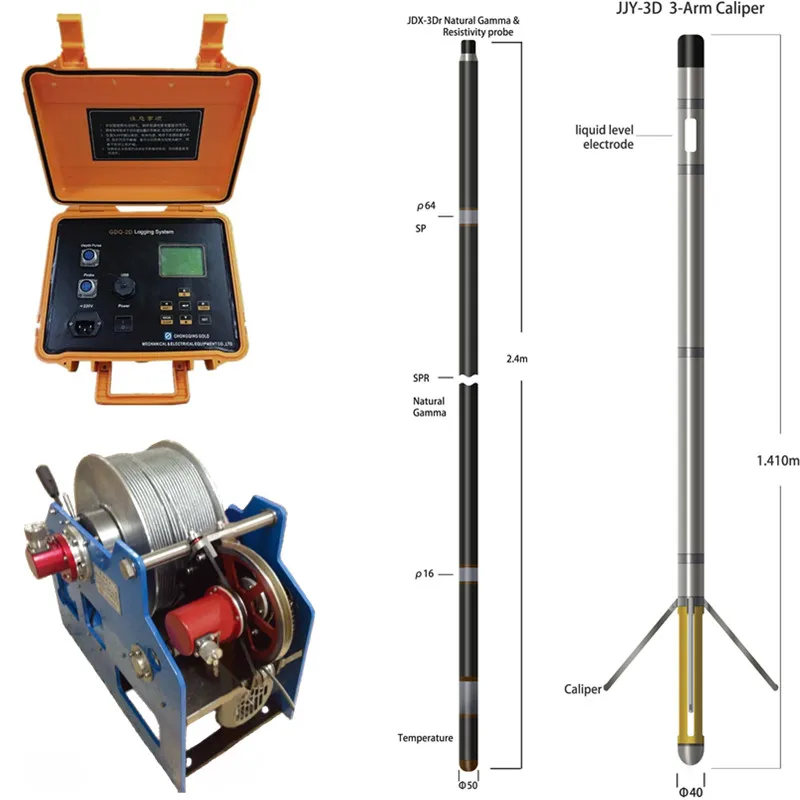 Geophysical Deep Borehole Logging Tool for 16 and 64 Resistivity Logging Equipment