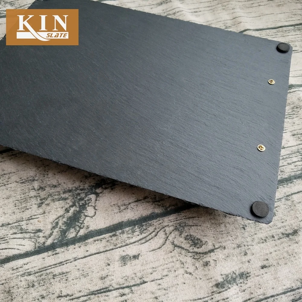 Elegant food slate tray for snack
