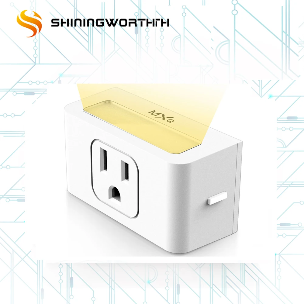 New Mini Smart Wifi Socket with led night light USA