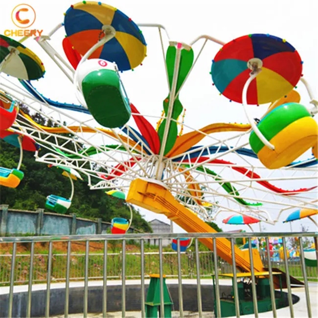 Luna park carnival games Зонт двойная Летающая качели вращающаяся для парашюта аттракционов