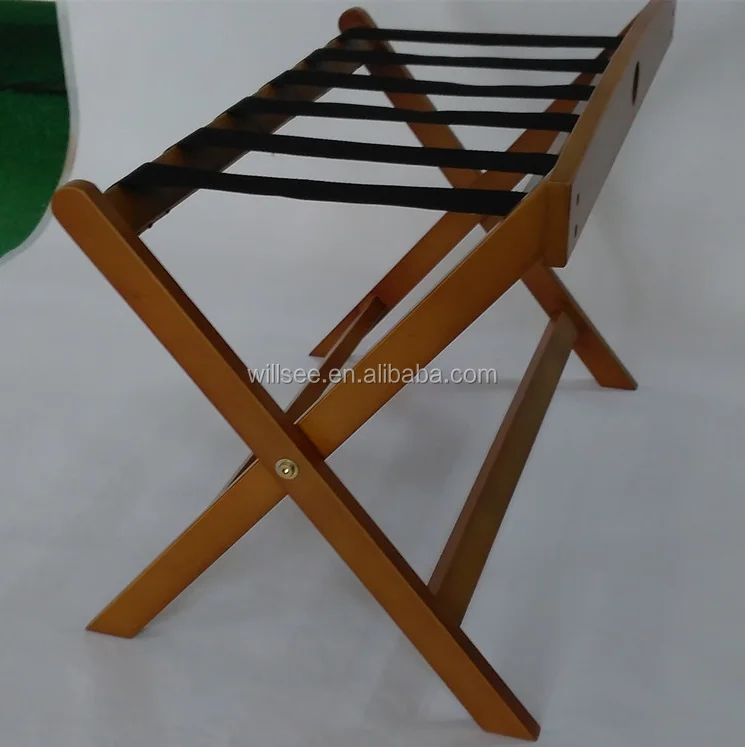 PR-1041 деревянная стойка для чемоданов гостиничных номеров складная багажная