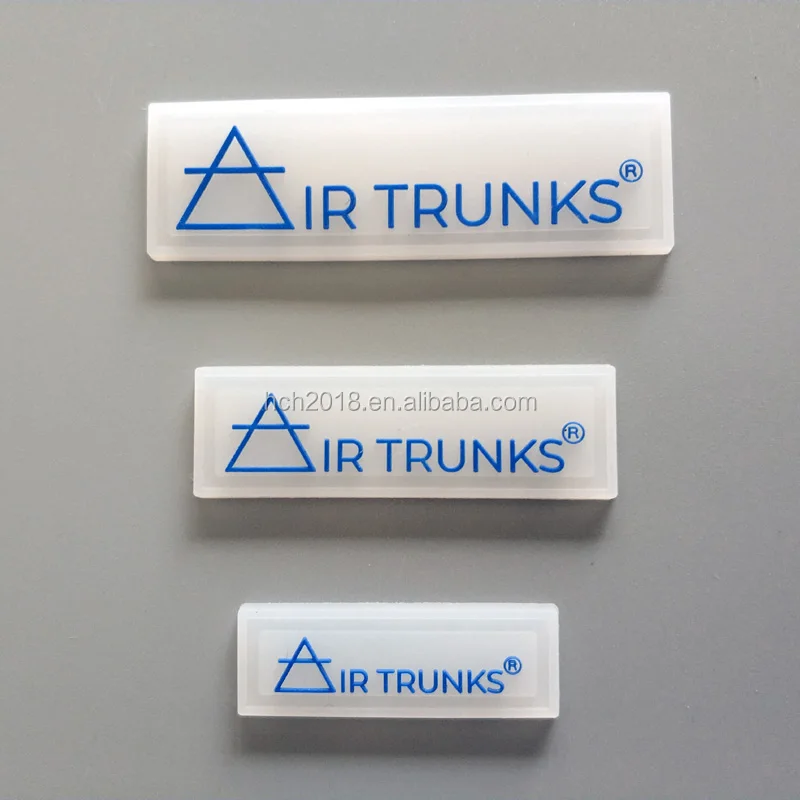 Рельефный Прозрачный 3D Резиновый Логотип Силиконовая этикетка для одежды