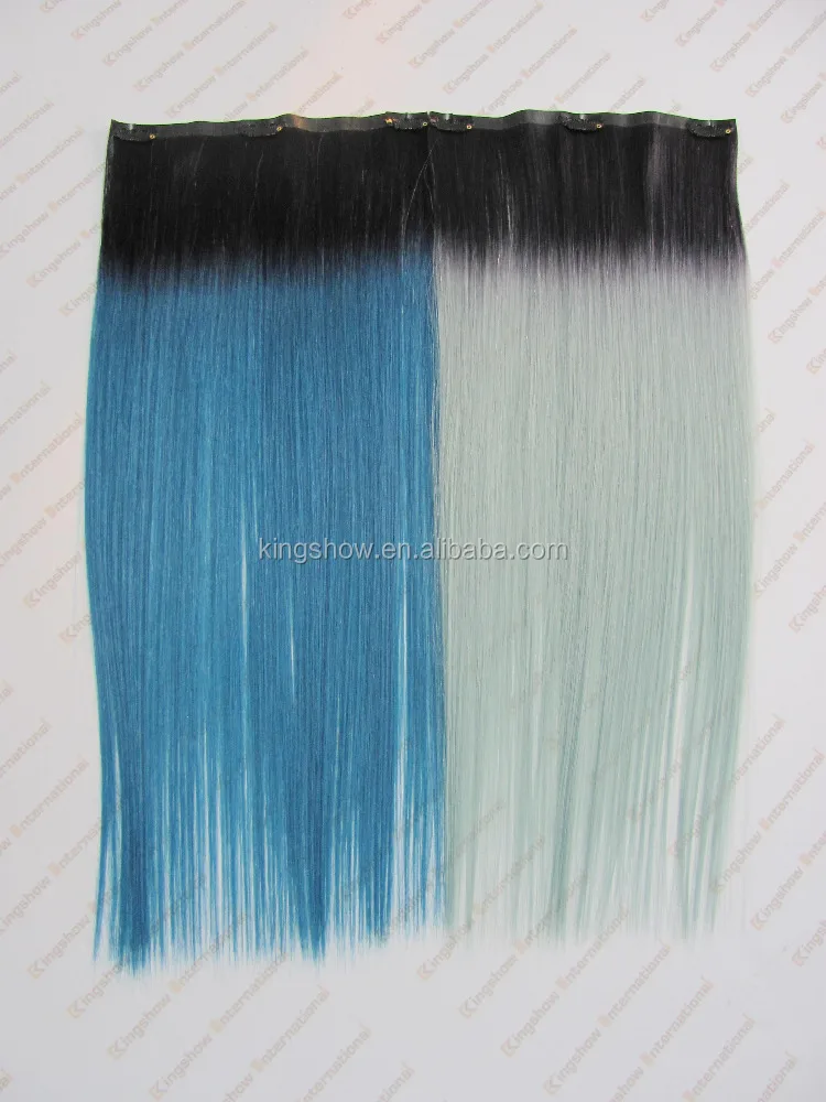 
high quality new product pu two tone synthetic clip hair bun pieces hair 