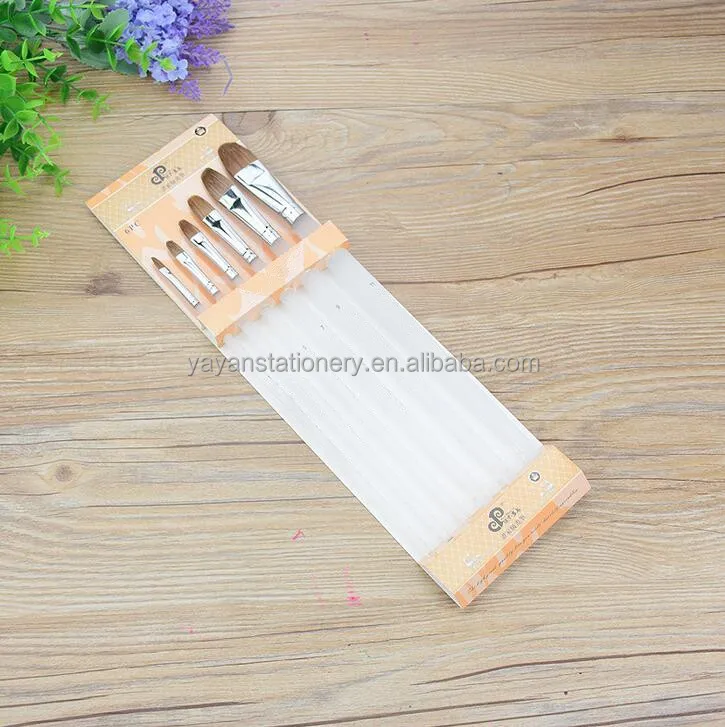 Wholesale Weasel Tail Hair Watercolor Brush Techniques Oil Brushes For Oil Painting