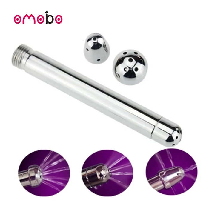 Hot Selling 3 Heads Aluminum Enema Shower Vaginal Anal Cleaner Douche