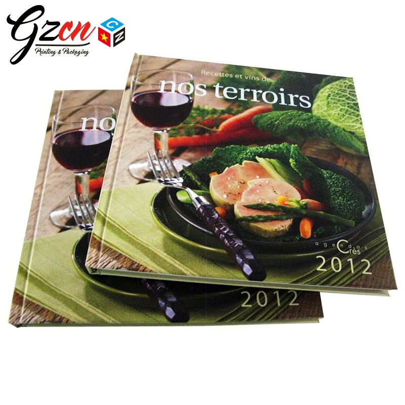 
Customized cheap nice quality photos printing food hardcover cooking book 