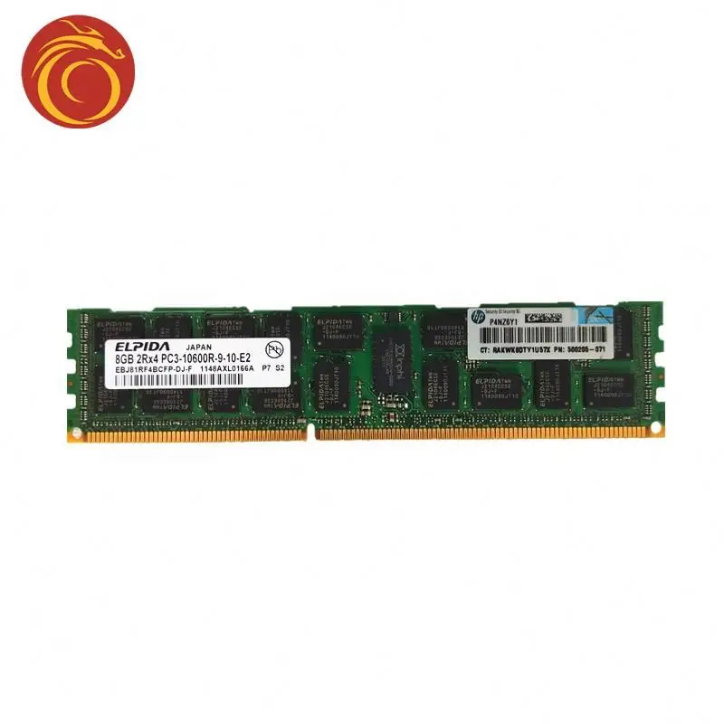 500662-b21 8GB DUAL RANK X4 PC3-10600 (DDR3-1333) REGISTERED CAS-9 MEMORY KIT For Hpe