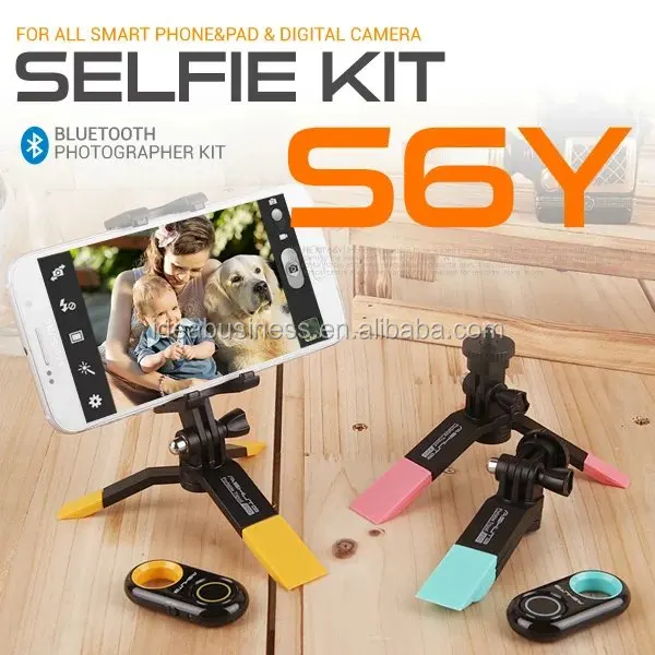 
Mini Tropod for Mobile phone Mini Tripod for Gospro Camera Selfie Mini Flexible Metal Tripod +Mobile Bracket Clip Stand 