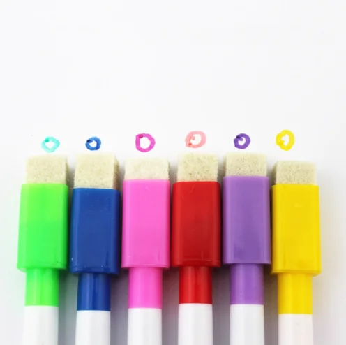 Рекламные ручки, стираемые магнитные маркеры на сухой белой доске со встроенным ластиком, офисные и школьные принадлежности, магнитный маркер для страниц