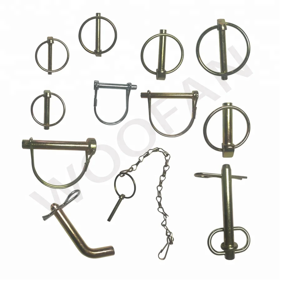 Professional manufacture tractor red head hitch pin with clip pin