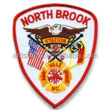 Custom Fire Rescue Overlocked Border Embroidered Patch