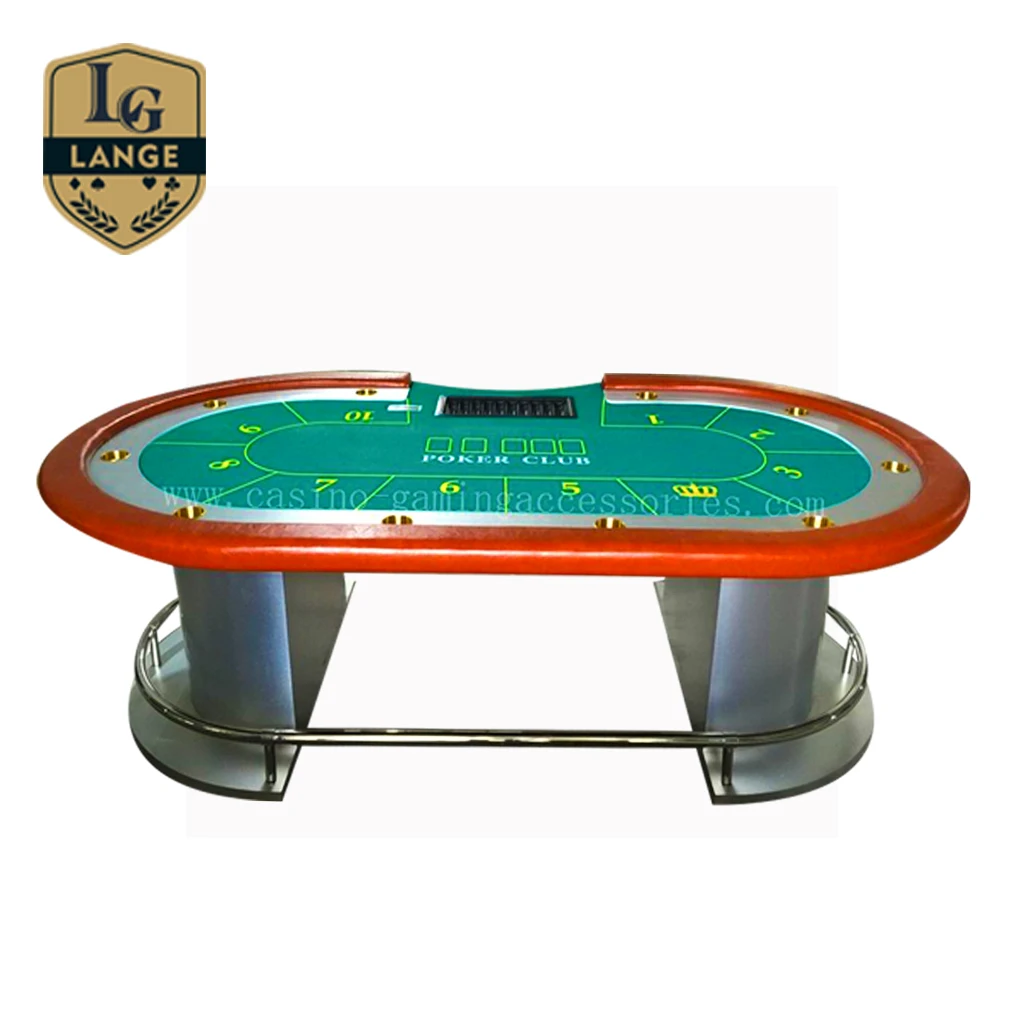 Casino Texas Poker Table Deluxe Wood Used 9 Person Poker Table
