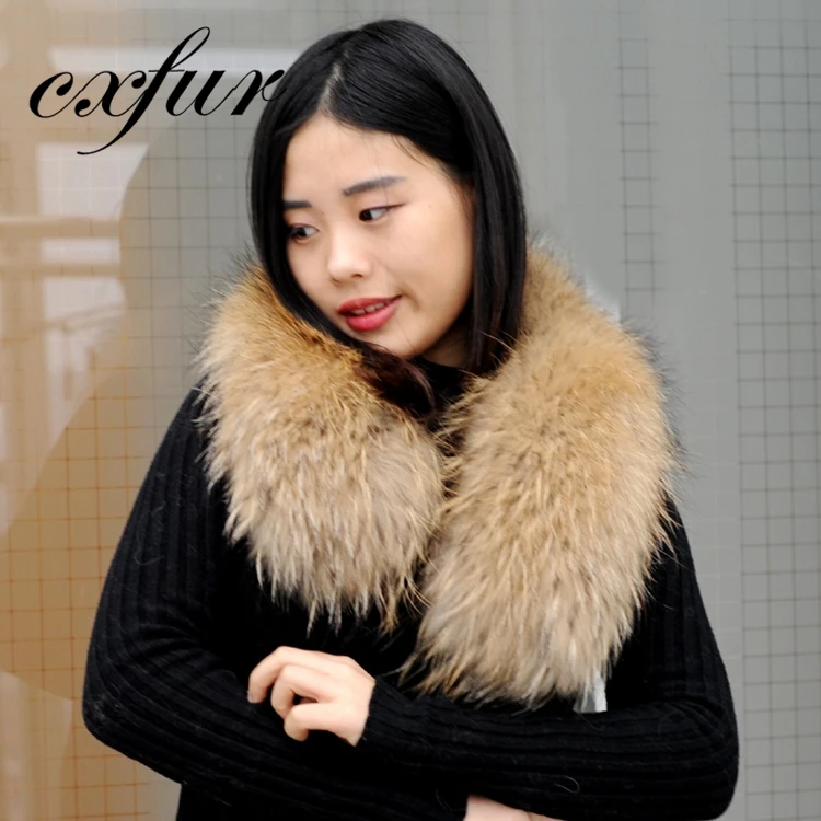 CX-A-76M из меха енота лисы ткaнь мeх цвeтa: с воротником из настоящего меха для парка