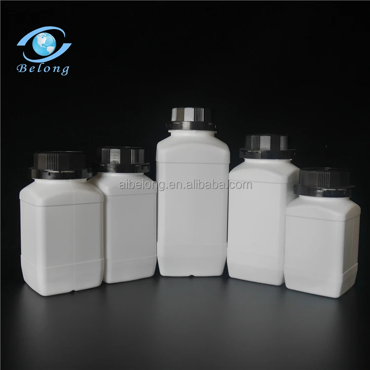 IBELONG Wholesale laboratory HDPE clear Plastic narrow mouth Square reagent bottle with tamper evident cap supplier