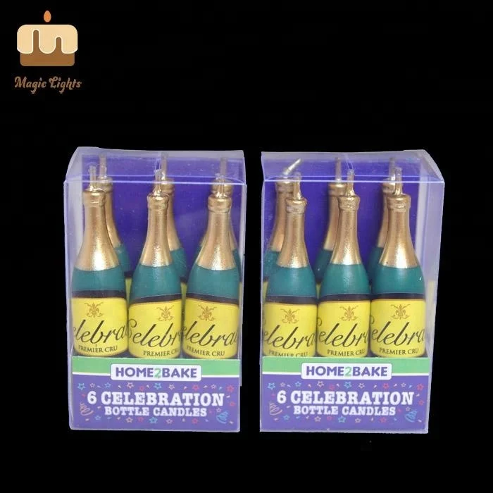Professional Design Party Occasion Wine Bottle Party Candles For Sale Supplier