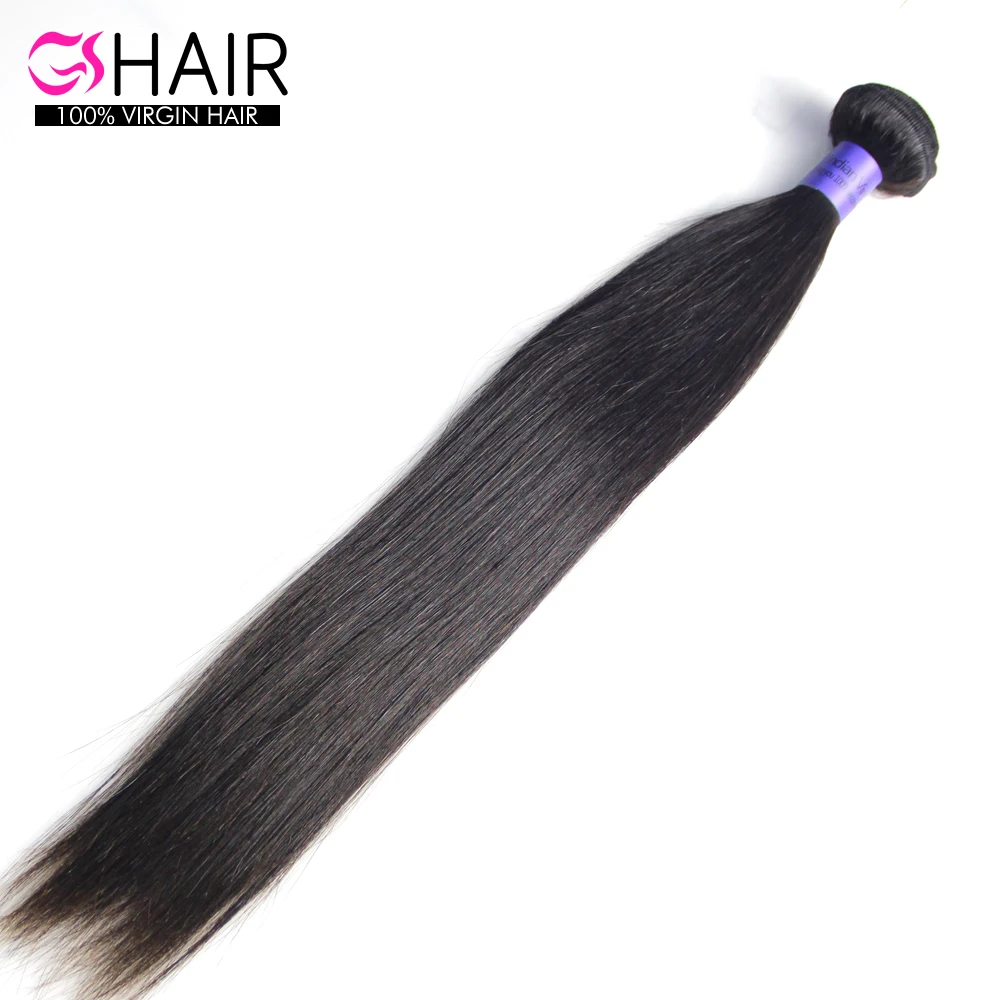 indian hair bundle human hair silky wtraight wave free tangled virgin hair weft