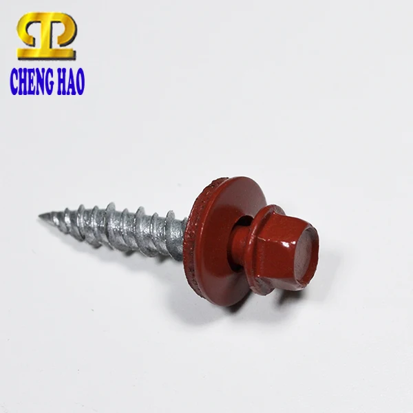 Taiwan Fastener Self Tapping Hex Painted Head EPDM Roofing Screw