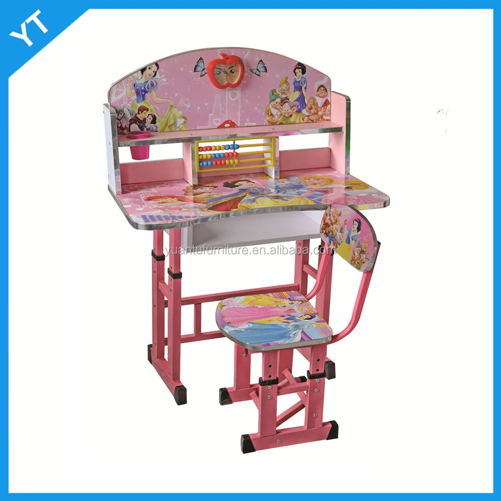Low price newest kids table and chair hot sale child study desk