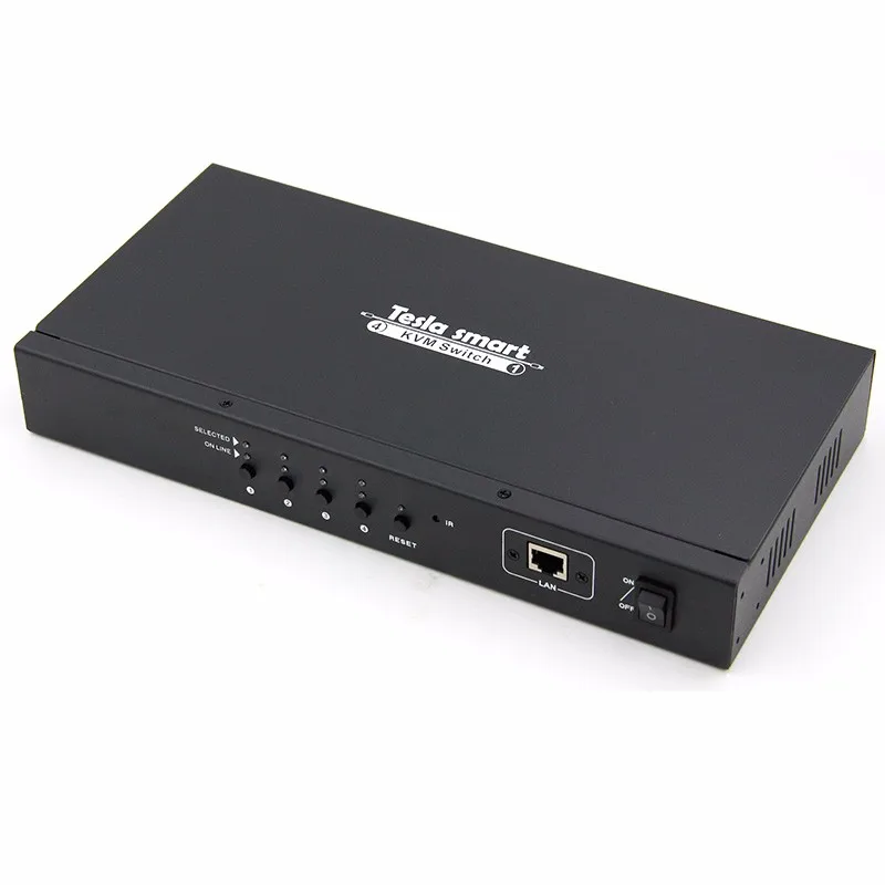 4x1 DVI KVM Switcher hdmi 2 port dual monitor