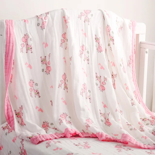 
Newborn Muslin 100% Cotton Soft Baby Blanket Swaddling Baby Bedding Blankets Swaddle Wrap Kids Bath Towel 