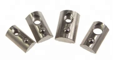 Wholesale slot 10 Roll-in half round nut M4/M5/M6/M8/M10
