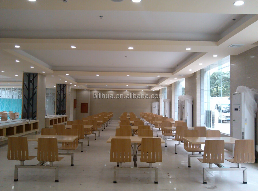 Cafeteria Table  Canteen restaurant furniture  Food Court Table werzalit table top