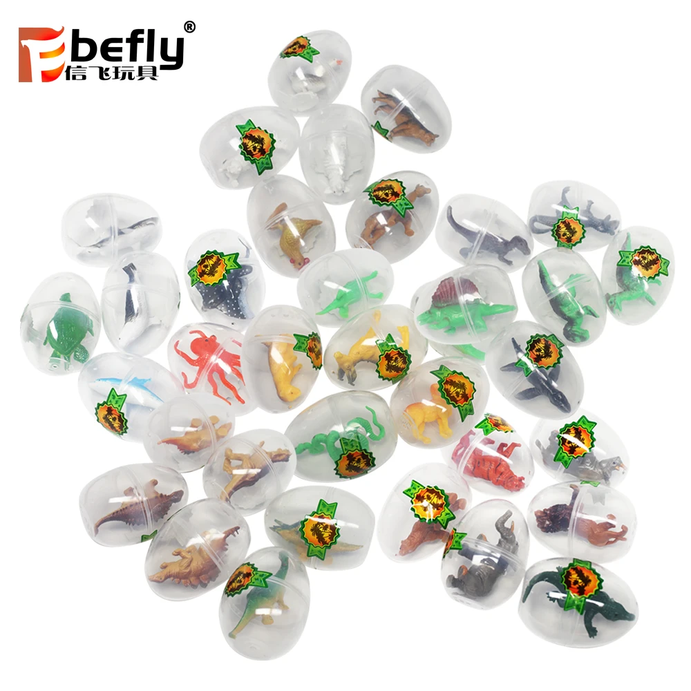 Promotional bulk 2021 funny small bath bomb figure gift mini plastic animal OEM capsule toy 20-60mm