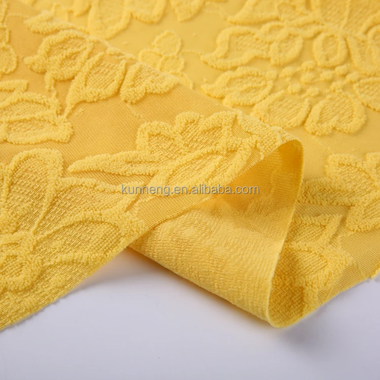 factory custom design polyester velvet jacquard surat damask velvet fabric
