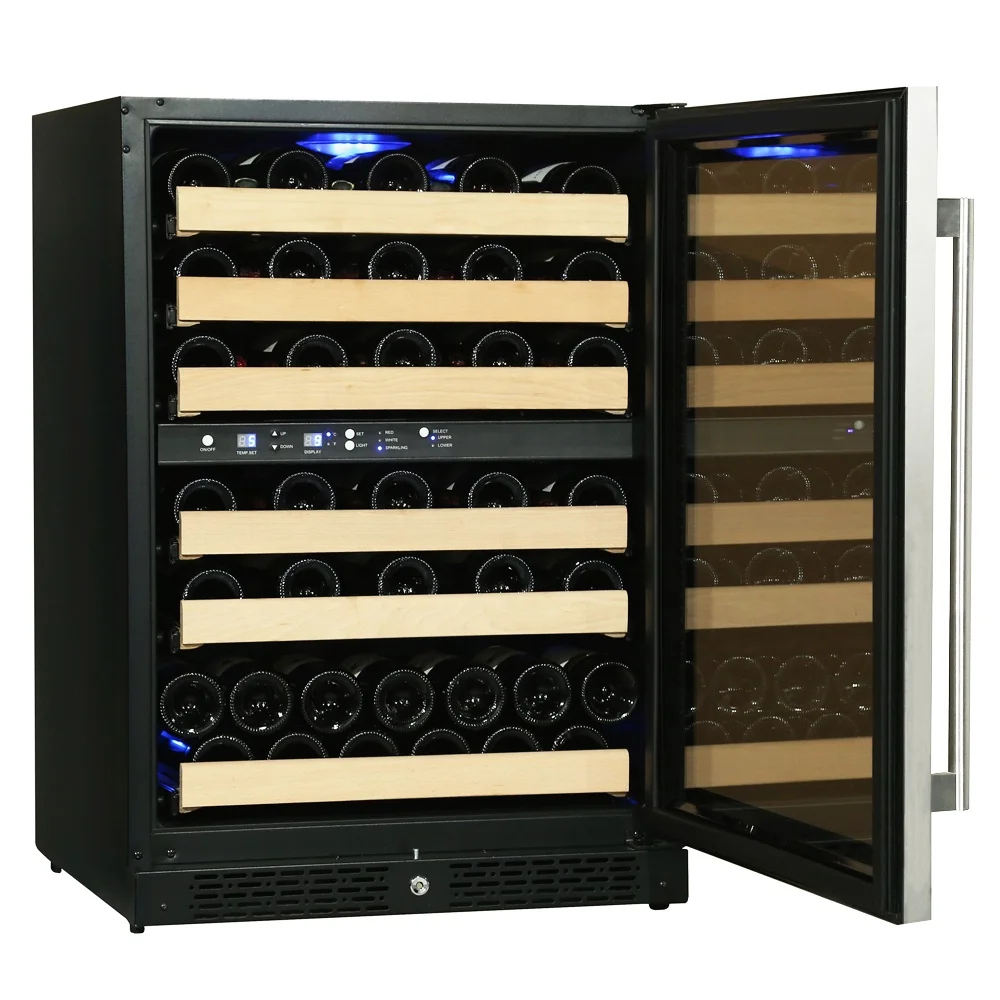 
built in dual zone wine cooler refrigerator 