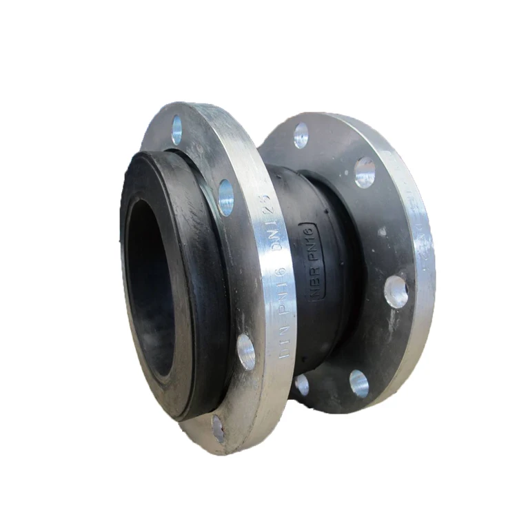 Rubber expansion joint with flange